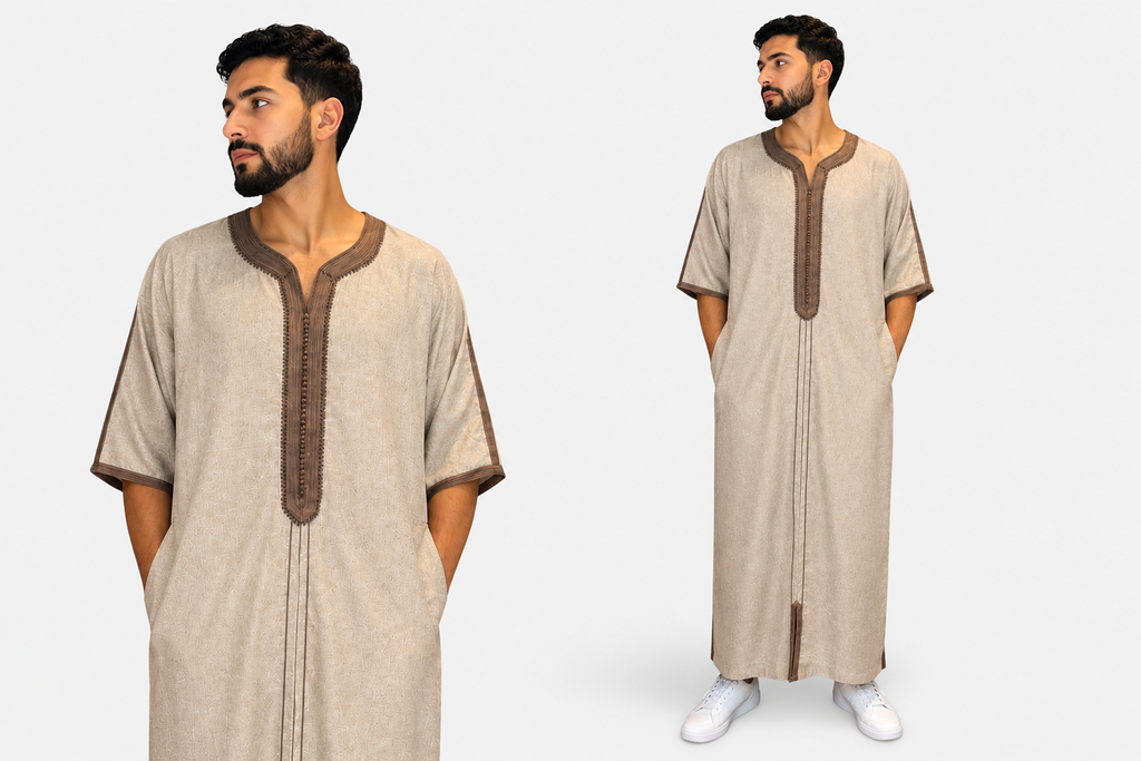 Djellaba Homme Traditionnelle – Sky Élégance